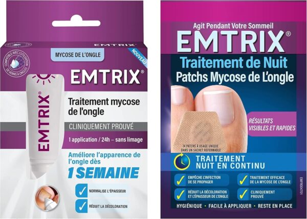 Emtrix Crème et Patchs Mycose Ongle Traitement Clinique-0