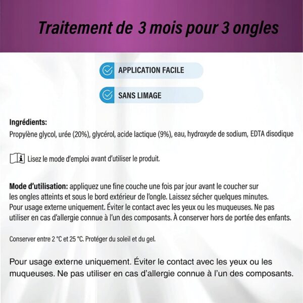 EMTRIX Traitement Mycose Ongle Pied Formule Brevetée