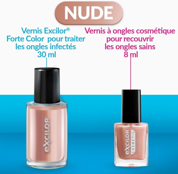 Traitement mycose ongle Excilor Forte Color Nude réparateur-4