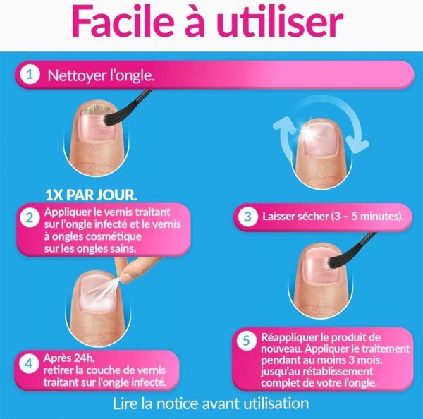 Traitement mycose ongle Excilor Forte Color Nude réparateur-6