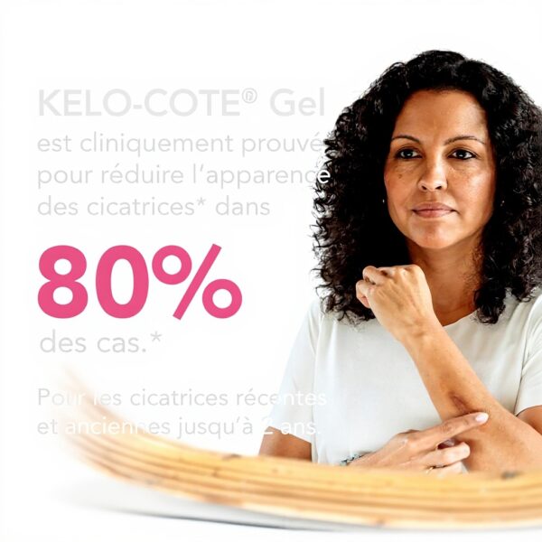 Gel cicatrice silicone Kelo-Cote UV SPF 30 traitement