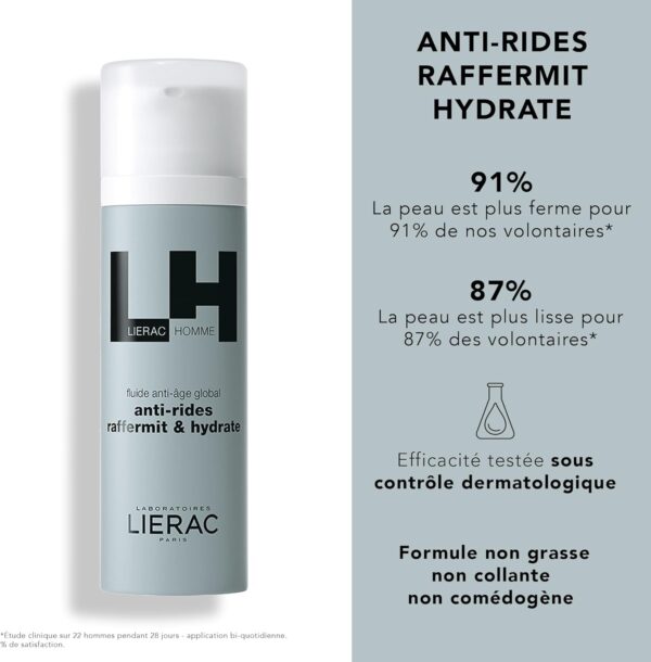 Lierac Homme Fluide Anti-Âge Hydratant Visage Raffermissant-1