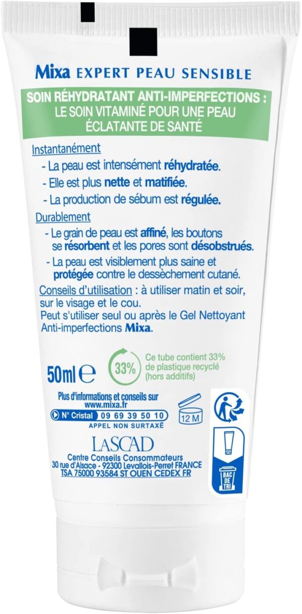 Soin Hydratant Anti-Imperfections Mixa Peau Sensible 50ml-1