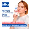 Nettoyant visage Mixa peaux réactives panthénol probiotiques