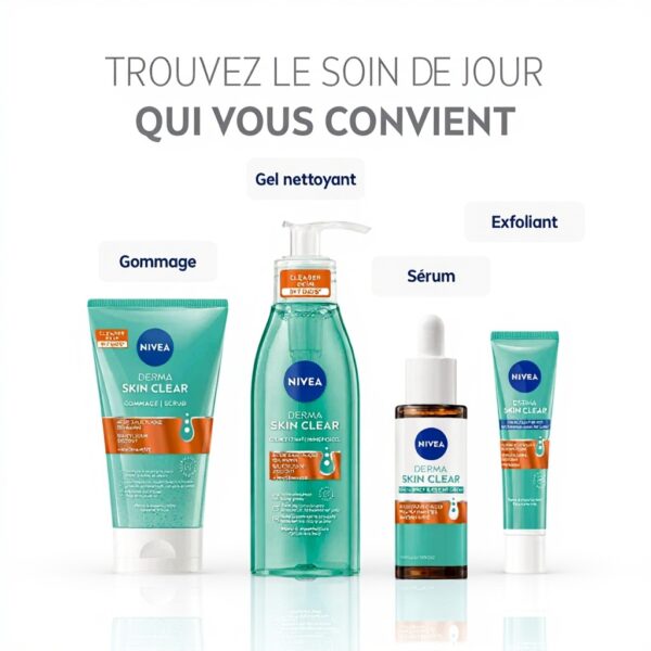 Gel nettoyant visage NIVEA Derma Skin Clear imperfections