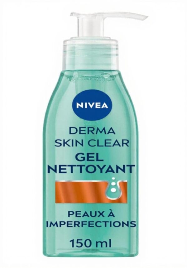 Gel nettoyant visage NIVEA Derma Skin Clear imperfections