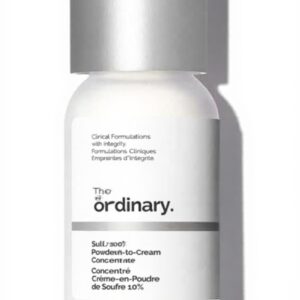 Crème Soufre 10 The Ordinary Traitement Imperfections Peau