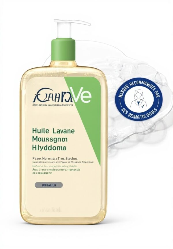 Huile lavante CeraVe hydratante peau sèche atopique