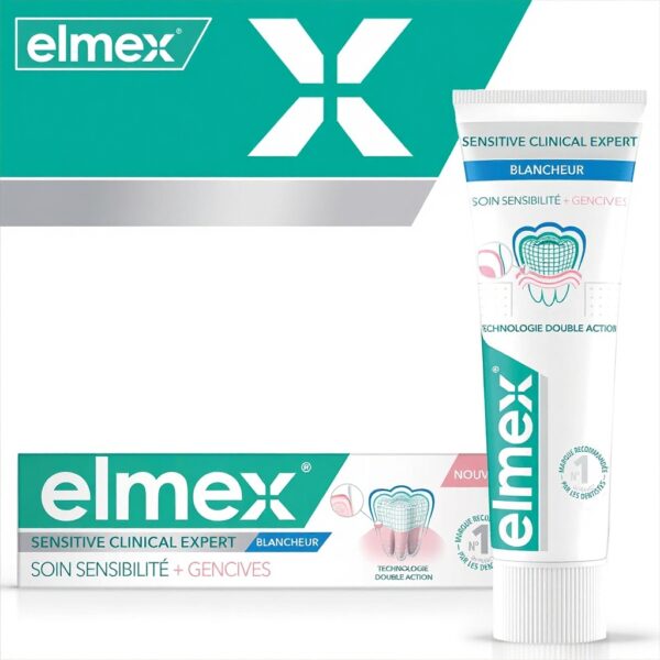 Dentifrice blancheur Elmex soin sensibilité gencives