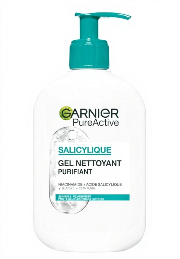 Gel nettoyant visage Garnier Pure Active purifie hydrate