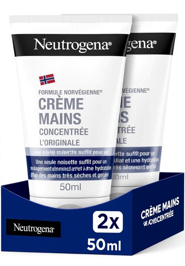 Crème mains Neutrogena hydratation 24h peaux sèches