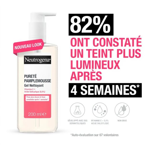 Neutrogena Gel Nettoyant Pamplemousse 200 ml vitamine C