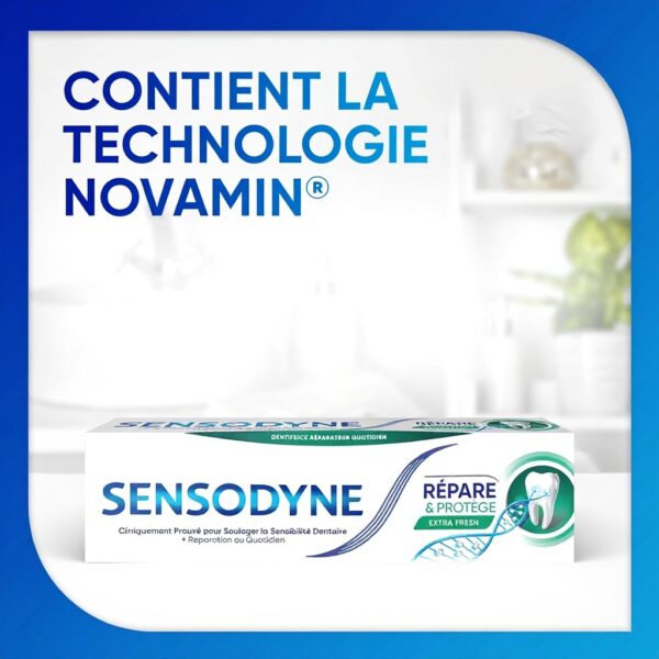 Sensodyne Dentifrice Répare Protège Dents Sensibles Novamin