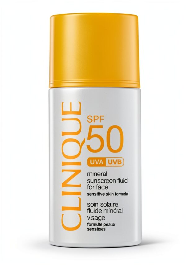 Clinique fluide solaire minéral spf50 protection visage