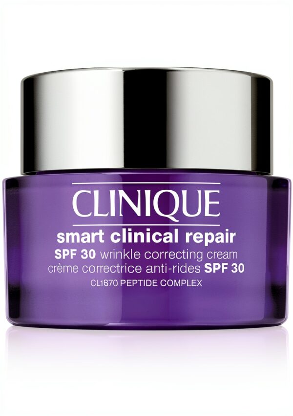 Clinique crème anti-rides peptides acide hyaluronique SPF 30