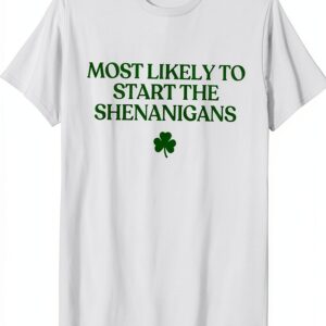 T-shirt Shenanigans Saint Patrick Homme Léger Coupe-0